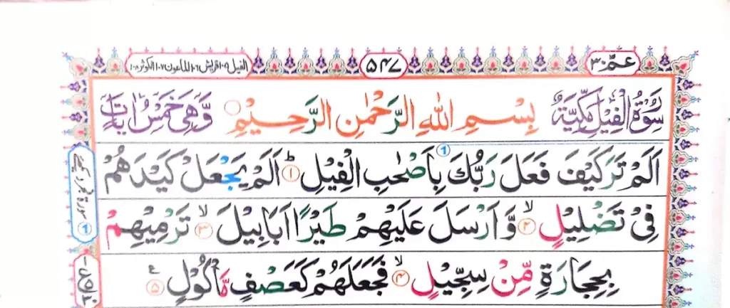 Surah feel with Urdu translation